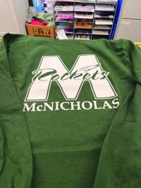 McNicholas Rockets Throwback Long Sleeve Tee - Green